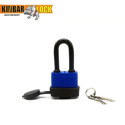 China Iron Laminated Rubber Covered Padlock With High Quality KB11C BLUE for sale