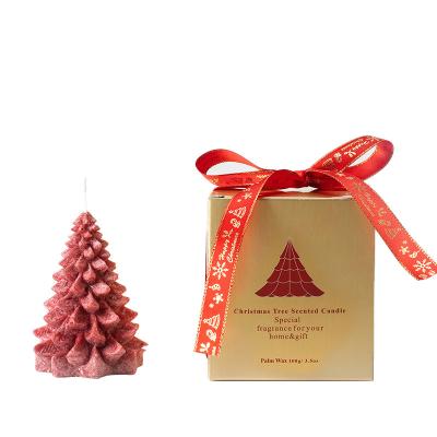 China Christamas Home Decoration Christmas gifts Christmas tree shaped fragrant candles for sale