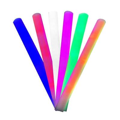 China Party Accessories Wholesale Glow Sticks Party Event Decoration Custom Logo Print Stick RGB Glow Light Up Cheer Led Foam Stick for sale