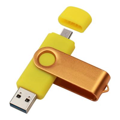 China 2 In 1 Swivel Usb Flash Drive 32 gb Usb 2.0 3.0 16g 64g 128gb Pendrive Memory Stick for sale