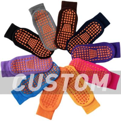 China Breathable Wholesale Anti-Slip High Quality Trampoline Park Booties Custom Logo Cheap Trampoline Socks for sale