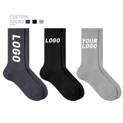 China Designer Sport Custom Socks Quality Crew Quality Fashion Embroidery Grip Women Logo Print Men QUICK DRY Compression Socks for sale