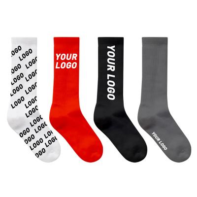 China 100% Cotton Men's Business Formal Socks QUICK DRY Custom Knitted Designer Crew Embroidery Men's Socks for sale