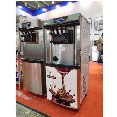 China Snack factory wholesale fast cooling 3 flavor 3 in 1 mini ice cream machine/large capacity ice cream machine for sale