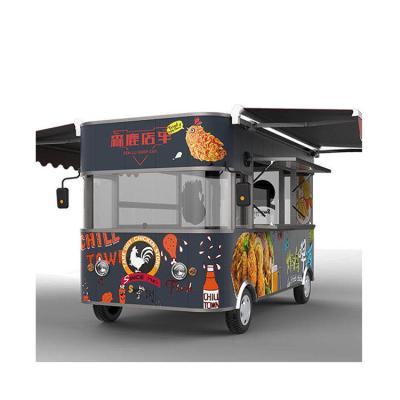 China New purchase vintage cheap ice cream snack barbecue car mobile factory price vegetable processing food truck for sale