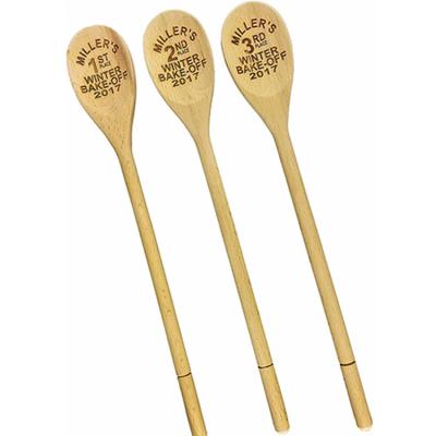 China Biodegradable Beech Wooden Tea Spoon Eco - Friendly Sustainable Laser Printing Small for sale