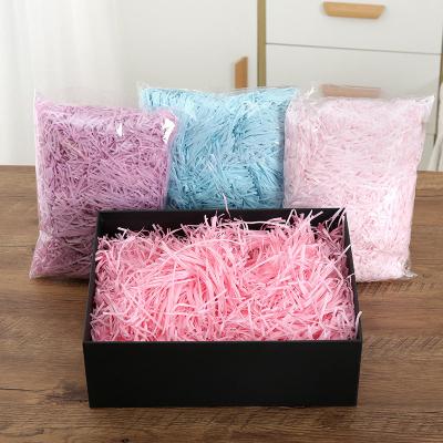 China Wholesale 50g/Bag Waterproof Confetti Paper Shreds Decorative Fold Cut Shredded Tissue Paper Shred Wrapping Filler For Gifts for sale