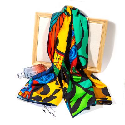 China 2020 new style fashion silk women's skin scarf designer Silk Scarfs Natural for sale