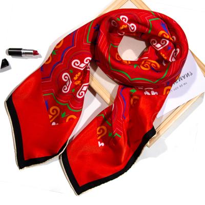 China Luxury Designer Women's Silk Skin Scarves On Sale for sale