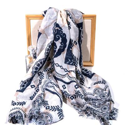 China High Quality Skin Women Woolen Shawls In Winter Cashmere Custom Scarf for sale