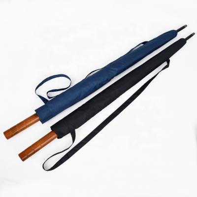 China Best Selling CLASSIC Fiberglass Open Support 120cm Diameter Under Umbrella Wood Handle Custom Umbrella for sale