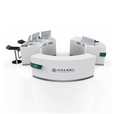 China Convertible Shape Design Office Banking Reception Counter Bank Branch Furniture Set for sale