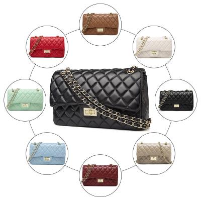 China 2021 fashion lozenge woman bags chain strap shoulder bag luxury handbags for women for sale