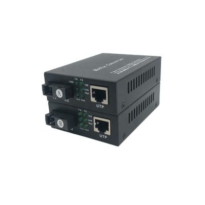 China FTTH FTTxFTTB Network Manufacturer OEM media converter 10/100/1000M  Gigabit Ethernet 20-80km Single Fiber SM Fiber Optic Media Converter for sale