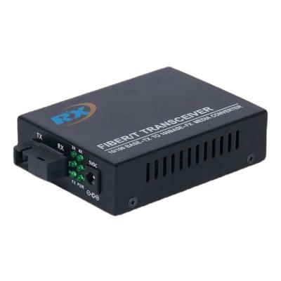 China FTTN Media Converter 10/100M  Ethernet 4 ports RJ45 to Single SC SM  Fiber Optical Transceiver 20-120KM  Fiber Optic Media Converter for sale