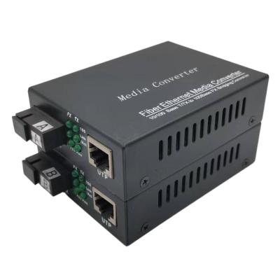 China Telecom Comunication Fiber Optic Media Converter 10/100M  Ethernet RJ45 to SC Fiber Transceiver SM Single Fiber 20-120km Media Converter for sale