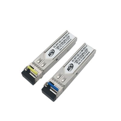 China Switch Fiber Optical Transceiver 1.25g Bidi  20km  LR SM Single LC Fiber DDM 1000Base-t Gigabit Compatiable with Cisco  SFP Module for sale