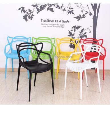 China Outdoor Convertible Back Tree Design Plastic Stoel Dining Chair for sale