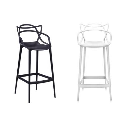 China Cheap italian modern stackable plastic bar stool from home wholesale modern high pp Barstool for sale