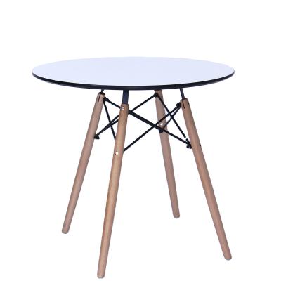 China Modern Wooden Kindergarten School Kids Furniture Round White Kids Tables for sale