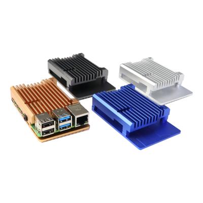 China Aluminum Plastic Raspberry Pi Case Raspberry 3 4 B Model Raspberry Pi Cooling Case for sale