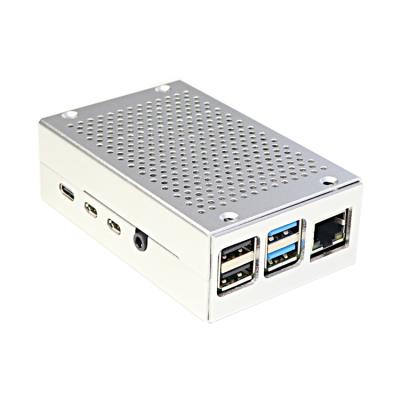 China Aluminum Plastic Raspberry Pi Case Raspberry 3 4 B Model Raspberry Pi Cooling Case for sale