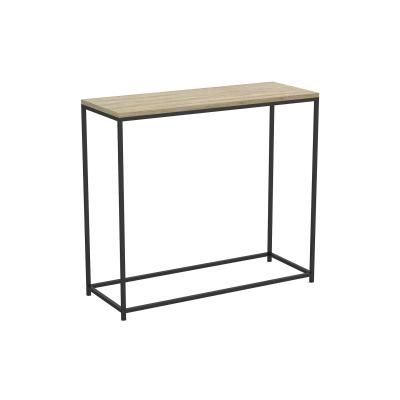 China Modern Design Durable Metal Console Table-Dark Taupe Black Met Corner Dining Table MDF Table for sale