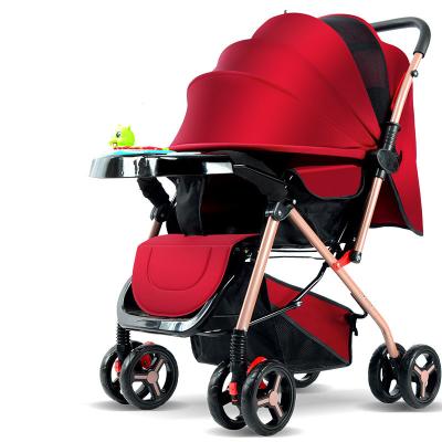 China Wholesale Custom Adjustable Baby Carriage Easy Foldable With Adjustable Canopy Cheap Multifunctional Baby Stroller for sale