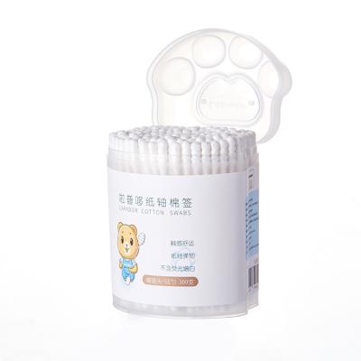 China Moisture Wood Eco-friendly Cotton Swabs And Good Price Dustproof Swab Box for sale