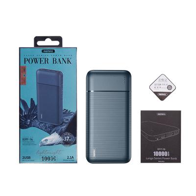 China Fast Charging Support Remax Lango Series RPP-96 10000mah Powerbank For iPhone Android Adapter Fast Charging LED Battery Indicators With Good Package for sale