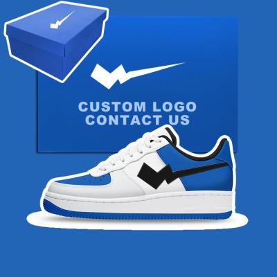 China CUSHIONING Fashion Custom Air Logo 1 White Sole Trending Leather Shoe Running Custom Designer Luxury Mens Womens Kids Ladies Sports Sneakers for sale