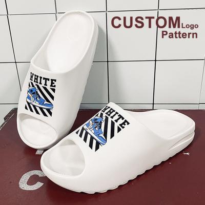 China CUSHIONING Pillow Mens Womens Slippers LOGO Pattern Bathroom Shower Pillow Custom Made Slippers Sandal Shoes For Indoor Unisex for sale