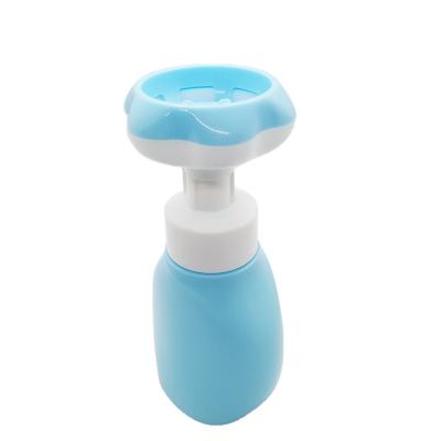 China Non Spill 43mm Hand Cream Flower Shape Foam Pumps /blue Color Shampoo Lotion Hand Wash Bottle Cosmetic Packaging for sale