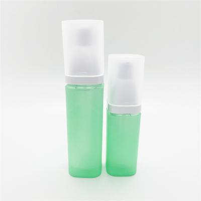 China With Green Vacuum Cosmetic Airless Pump Bottle Acrylic Airless Pump Bottle 15ml 30ml 50ml for sale