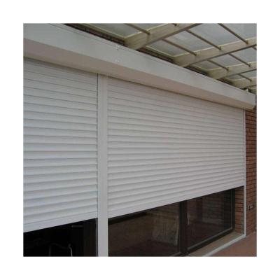 China Windproof Customized Colors Light Steel Door Manual Roller Shutter Electric Rolling Door for sale