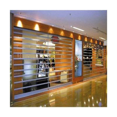 China Polycarbonate perspective fashion perspective roller shutter clear commercial roller door transparent rolling door for sale