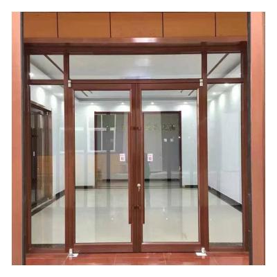 China Sound Insulation Factory Direct Sale Grocery Store Soundproof Entrance Glass Doors for sale