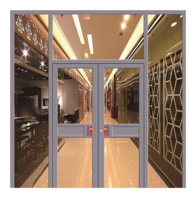 China Sound Insulation Cake Shop Beverage Store Easy And Fast Swing Glass Entrance Doors for sale