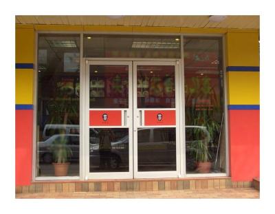 China European Standard Sound Insulation Main Entrance Aluminum Alloy Glass Door With Competitive Prices for sale