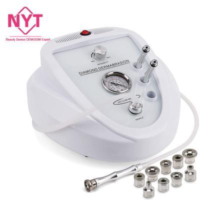 China Skin Tightening Professional Dermabrasion Facial Equipment Blackhead Removal Massager Skin Care Remover 2 In1 Diamond Microdermabrasion Machine for sale