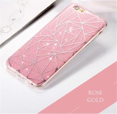 China JESOY Colorful / Fashionable Hot Mobile Phone TPU Women Case Glitter Back Cover For iphone 6 7 for sale