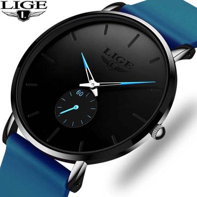 China Lige 10006 Automatic Date Quartz Watches Minimal Male Brand Reloj Waterproof Stylish Men's Lige Watch en venta