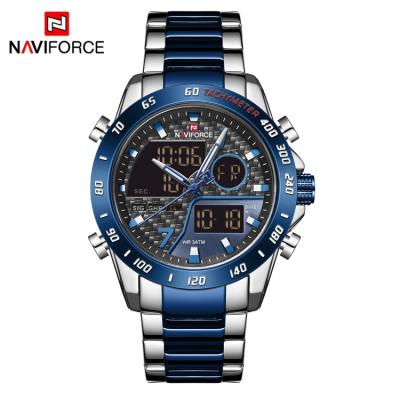 Cina Original Gold Luxury Time Digital Quartz Japan Wristwatches NAVIFORCE NF9171 Chronograph Man Charm Watch in vendita