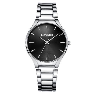 Κίνα Water Resistant Watches LONGBO 80471 Fashion Couple Quartz Wrist Watch Stainless Steel Watches Men Women προς πώληση