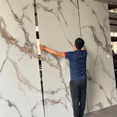 China Marble Bamboo Charcoal Board Veneer Fiber Wall Panel Perfect for Home Decoration Designs for sale