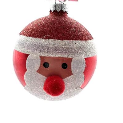 China Decorative Hand Blown Glass Christmas Tree Ornaments from China Wholesale Decoration Glass Ball Supplier for sale