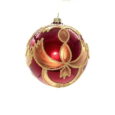 China China Wholesale Handmade Custom Glass Ball Ornaments Christmas Glass Balls for sale