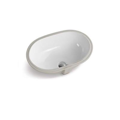 China Modern PATE 540QA Drop In Basin Bathroom Vanity Bowl Sink Stone Sintered White Under Mount Ceramic Basin for sale