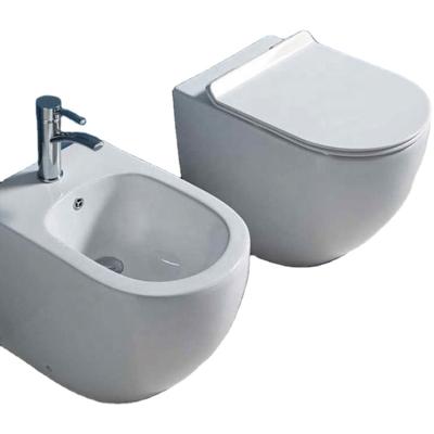 China Concealed Tank PATE Sanitary Ware Around Short WC To Floor Back To Wall Toilet for sale