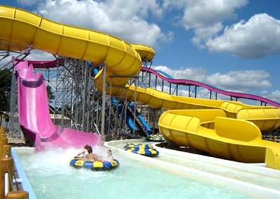 China Großer Fiberglas-Wasser-Park im Freien schiebt für Erwachsene, Aqua-Park-Ausrüstung zu verkaufen